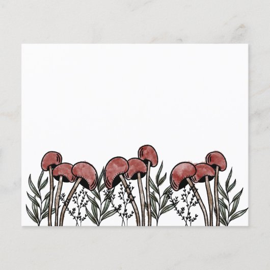 Red Mushroom Caps Card (Vorderseite)