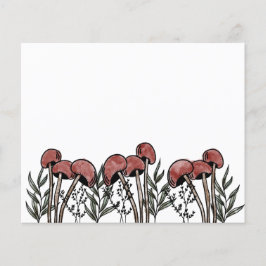 Red Mushroom Caps Card