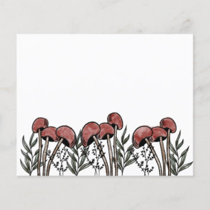 Red Mushroom Caps Card