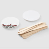 Red Mushroom Caps Fächer (Non-assembled)