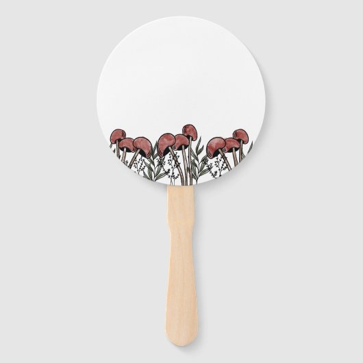 Red Mushroom Caps Fächer (Vorderseite)