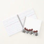 Red Mushroom Caps Notizblock (Innenseite)