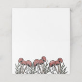 Red Mushroom Caps Platzkarte (Außenseite Aufgefaltet)