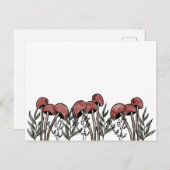 Red Mushroom Caps Postkarte (Vorne/Hinten)
