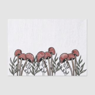 Red Mushroom Caps Seidenpapier