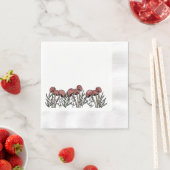 Red Mushroom Caps Serviette (Beispiel)