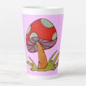Red Mushroom Coffee Mug Milchtasse (Vorderseite)