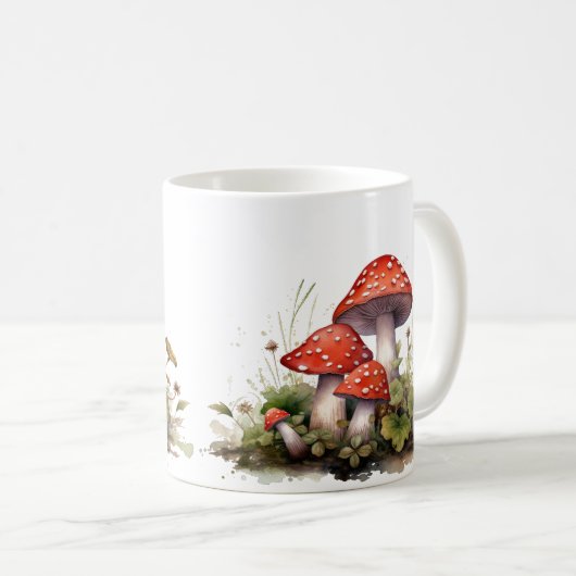 Red Mushroom Coffee Tasse - Natur Inspiriert (VorderseiteRechts)