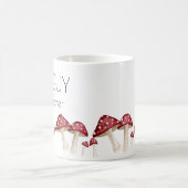 Red Mushroom Fun Typ Funny Kaffeetasse (Mittel)