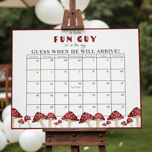 Red Mushroom Fun Typ Kinderdusche Terminkalender Poster