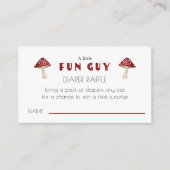 Red Mushroom Fun Typ Kinderdusche Windelwindeln Begleitkarte (Vorderseite)