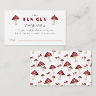 Red Mushroom Fun Typ Kinderdusche Windelwindeln Begleitkarte