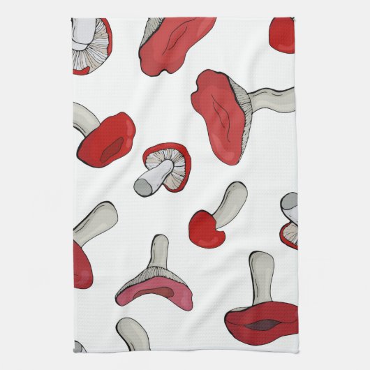 Red Mushroom Geschirrtuch (Vertikal)