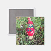 Red mushroom, gnoom pixelart, Pixel Art  Magnet (Vorderseite/Rückseite)