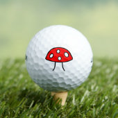 Red Mushroom Golf Balls Golfball (Insitu T-Shirt)