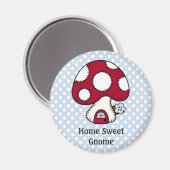 Red Mushroom House Fairy Zuhause Zuhause Sweet Gno Magnet (Vorderseite/Rückseite)