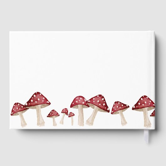 Red Mushroom Little Fun Typ Woodland Babydusche Gästebuch (Rückseite)