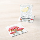 Red Mushroom Paper Untersetzer (Vor Ort)