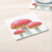 Red Mushroom Paper Untersetzer (angewinkelt)