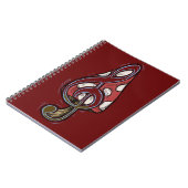 Red Mushroom Piano Forest Notebook Notizblock (Linke Seite)