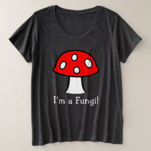 Red Mushroom Plus Size T - Shirt