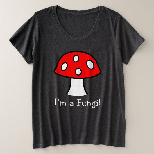 Red Mushroom Plus Size T - Shirt (Design vorne)