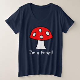 Red Mushroom Plus Size T - Shirt