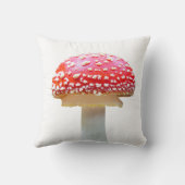 Red Mushroom Throw Kissen (Rückseite)