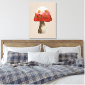 Red Mushroom Toadstool Magie Leinwanddruck (Insitu (Schlafzimmer))