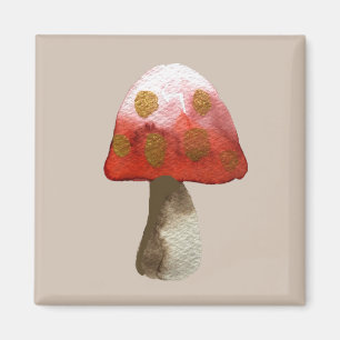 Red Mushroom Toadstool Magie Magnet