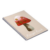 Red Mushroom Toadstool Magie Notizblock (Rechte Seite)
