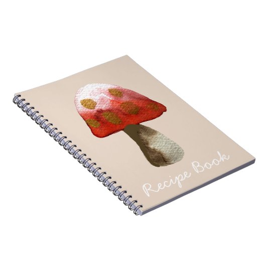 Red Mushroom Toadstool Magie Notizblock (Rechte Seite)