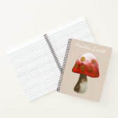 Red Mushroom Toadstool Magie Notizblock (Innenseite)