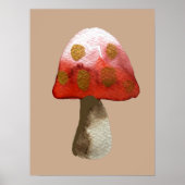 Red Mushroom Toadstool Magie Poster (Vorne)