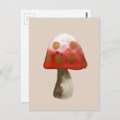 Red Mushroom Toadstool Magie Postkarte (Vorne/Hinten)