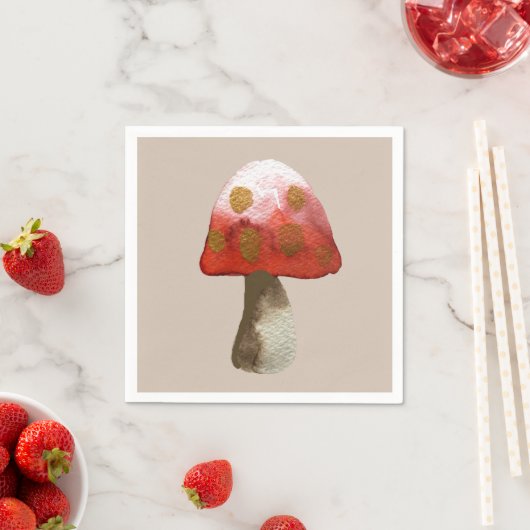 Red Mushroom Toadstool Magie Serviette (Beispiel)