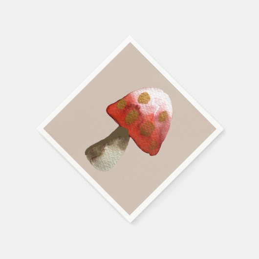 Red Mushroom Toadstool Magie Serviette (Ecke)