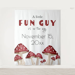 Red Mushroom Woodland Fun Typ Kinderdusche Hinterg Wandteppich