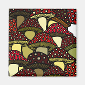 Red Mushrooms Magnet (Vorne)