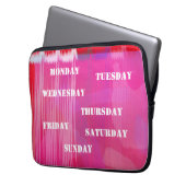 Red Music Beat Electronics Bag Laptopschutzhülle (Vorderseite Links)