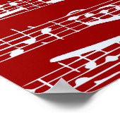 Red Music Poster (Ecke)