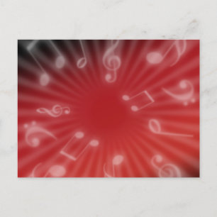 Red Music Postkarte