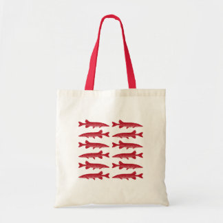 Red Muskie Fish Tragetasche