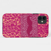 Red Mustache und Leopard Print Case-Mate iPhone Hülle (Rückseite (Horizontal))