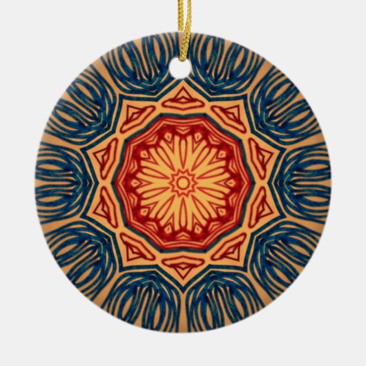 Red n Navy Blue Tree Ornament (Vorne)
