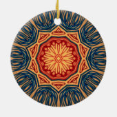 Red n Navy Blue Tree Ornament (Hinten)