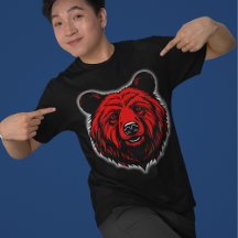 Red N Rough Grizzly Bear Tough Typ TShirt