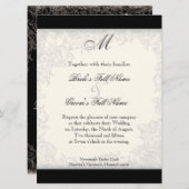 Red n White Striped Tulip - Einladung zur Hochzeit (Vorne/Hinten)