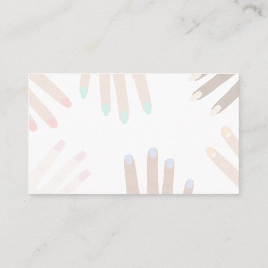 Red Nail Hands | Treuekarten Treuekarte (Rückseite)