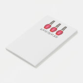 Red Nail Polnisch Makeup Fashion Beauty Post its Post-it Klebezettel (angewinkelt)